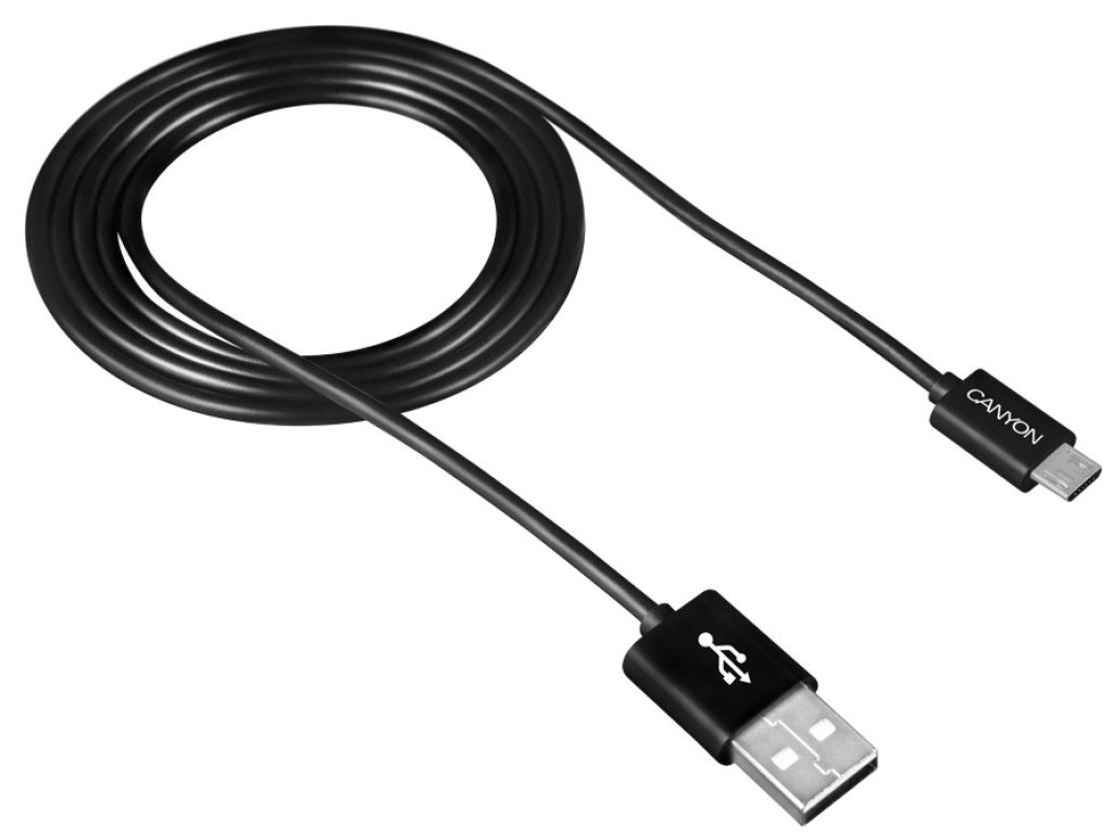 Кабел CANYON CNE-USBM1B USB-USB Micro 1M